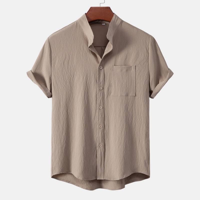 Stand Collar Cardigan Men&