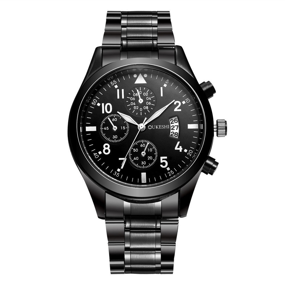 Waterproof Calendar Steel Band Watch