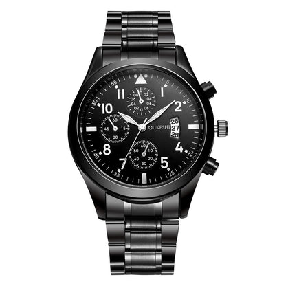 Waterproof Calendar Steel Band Watch